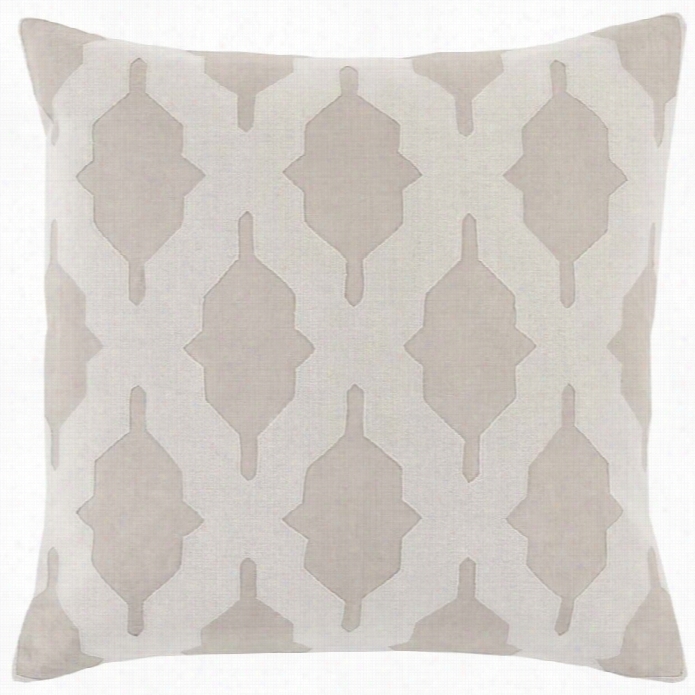 Surya Salma Poly Fill 22 Square Pillow In Gray