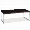 Avenue Six Wall Street Rectangle Wood Top Coffee Table in Espresso