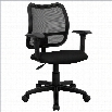 Flash Furniture Mid Back Mesh Task Office Chair in Black