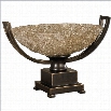 Uttermost Crystal Palace Decorative Centerpiece Glass Bowl in Bronze
