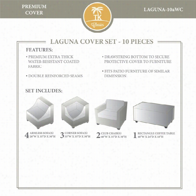 Tkc Laguna 10 Piece Wnter Cover Set In Beige