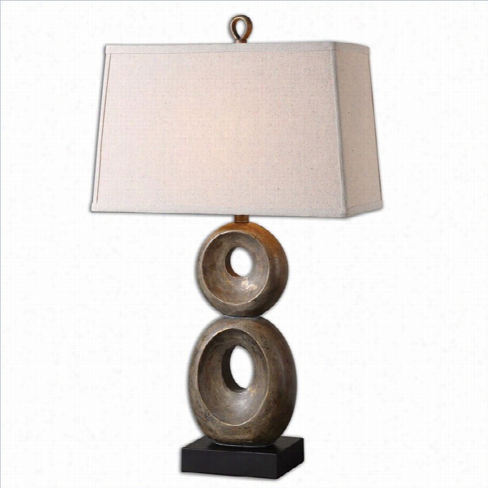 Uttermost Osseo Aged Table Lamp In Distressed Dusty Gray