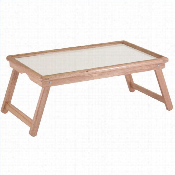 Winsome White Top Brakfast Bed Tray In Natural