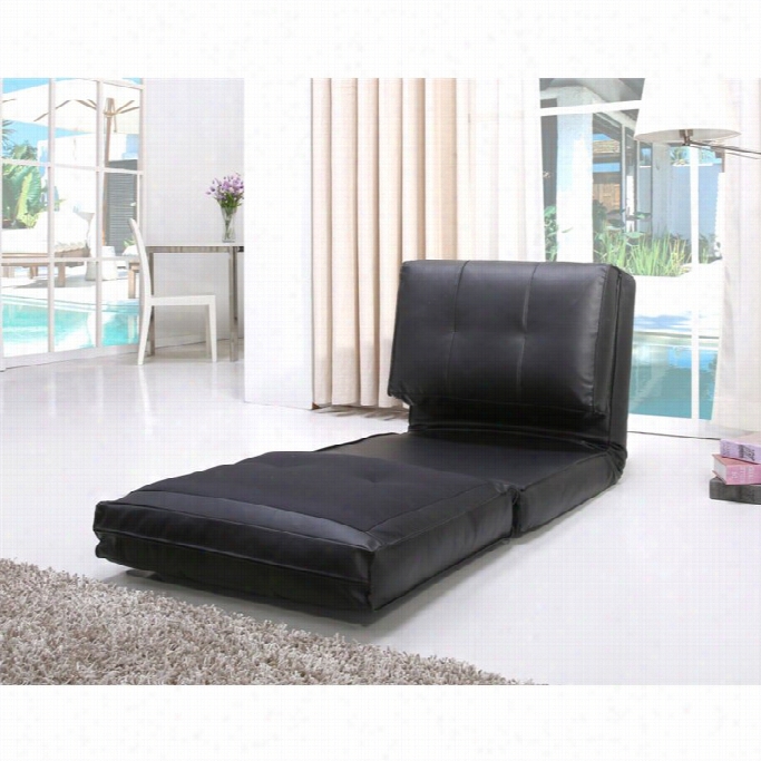 Abbyson Living Finley Single Seleper Sofa Iin Black