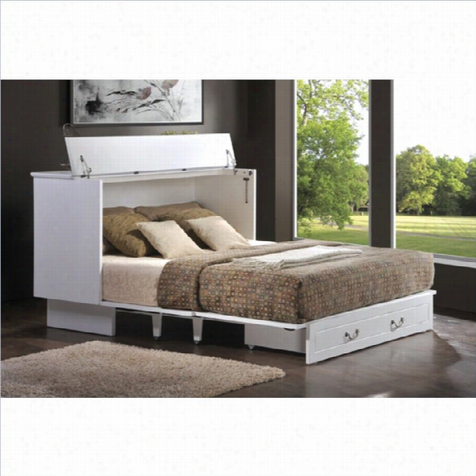 Arason Enterprises Creden-zzz Queen Cabinet Bed In Cottage White