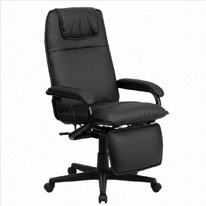 Flash Furniture High Back Leather Reclining Office Chair Ih Black