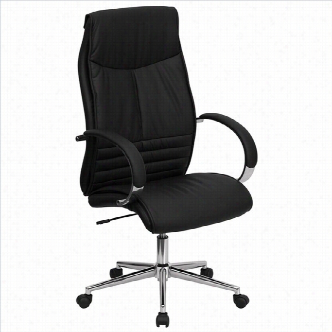 Flash Furniture Modern Station  Chair In Blackk