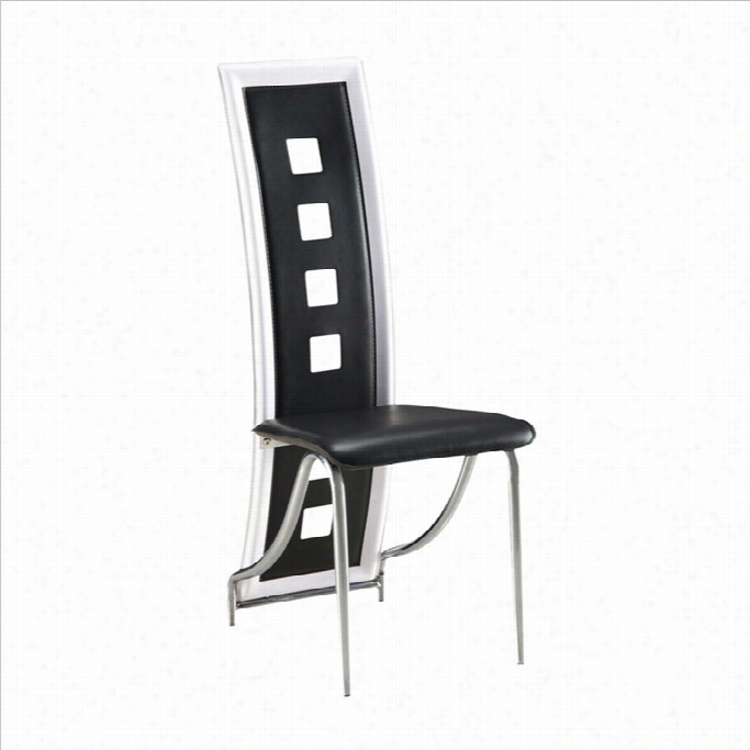 Global Furniture Armless  Dining Cahir In Black