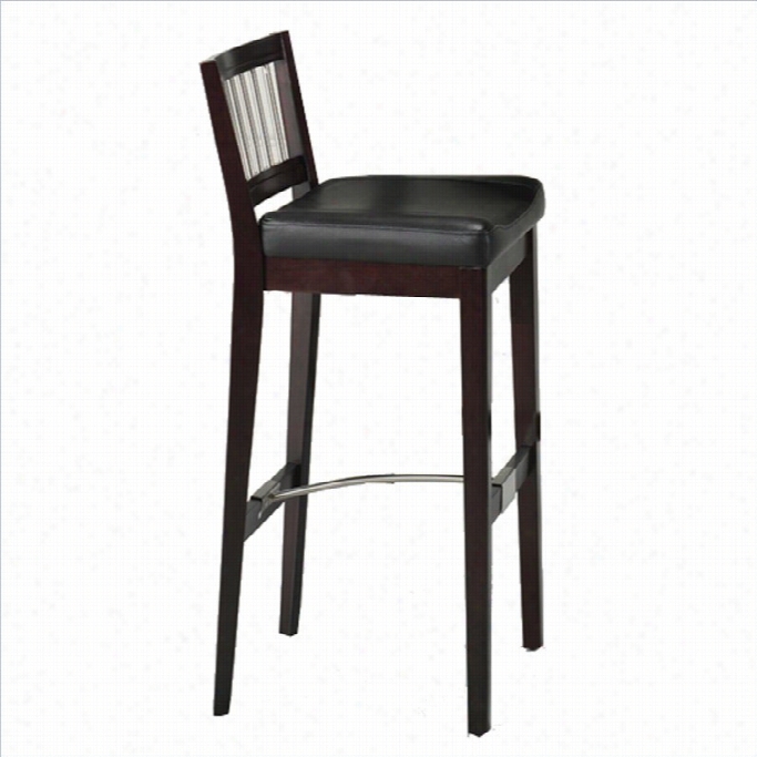 Home Styles 31 Bar Stool With Metal Stretcher In Cherry