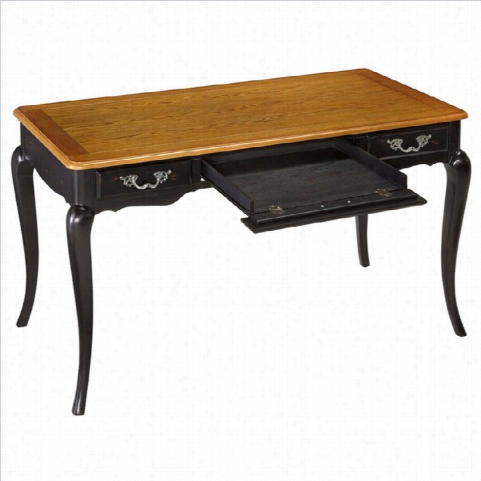 Home Styles French Countryside Executive Desk In Oak And Rubbbed Black