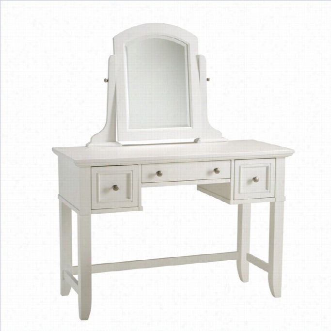Home Styles Naples Vannity Table In White Finish