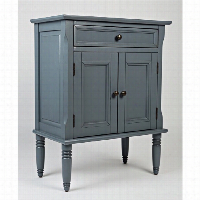 Jofran Avignon Small Acdent Chest Cabinet In Cornflower Blue