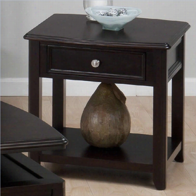 Jofran End Table Injoes Espresso Finish