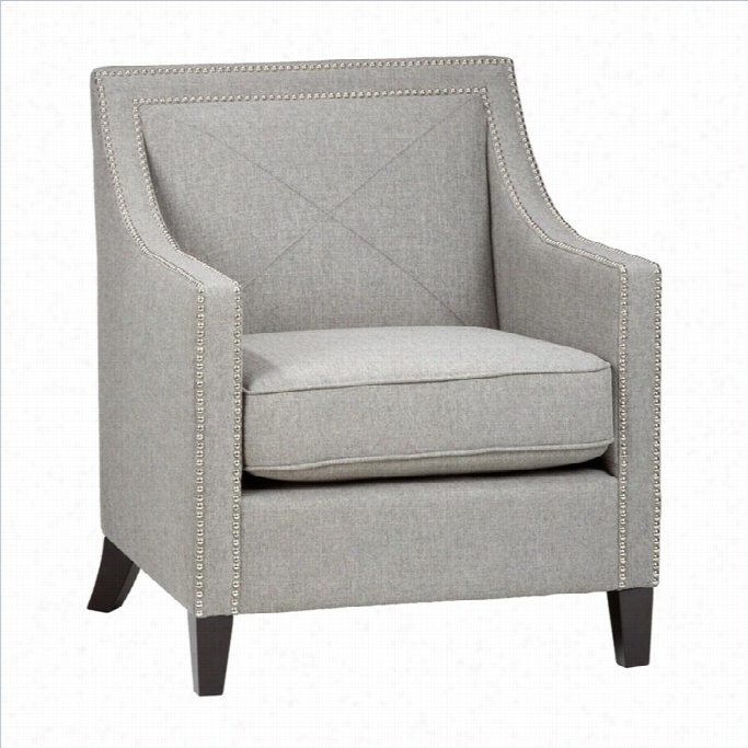 Jofran Upholstered Accent Luca Ase Club Chair In Gray