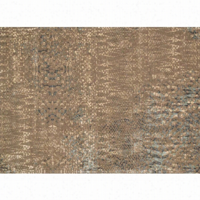 Loloi Journey 12' X 15' Powr Loomed Wool Rug In Stone And Blue