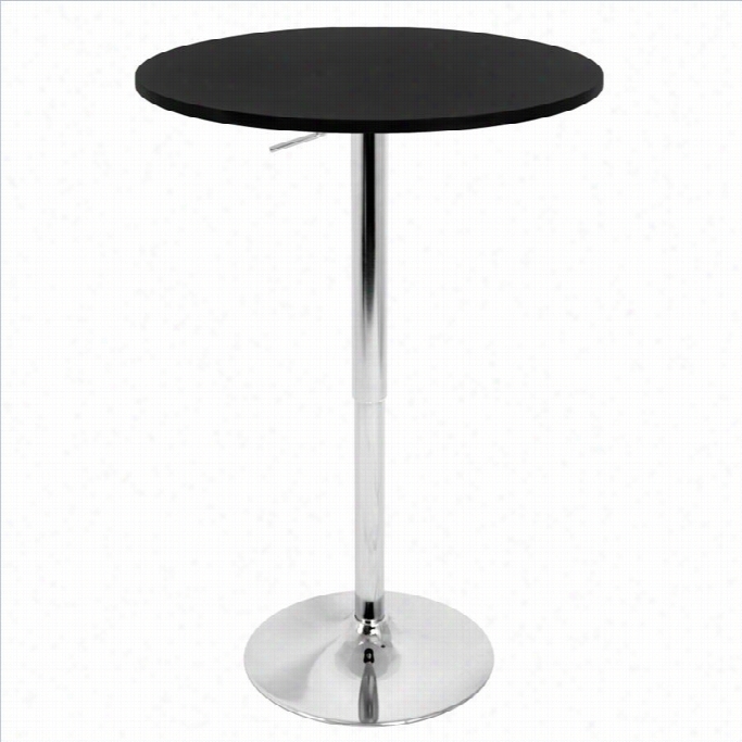 Lumisource Adjustable Bqr Table With Black Top