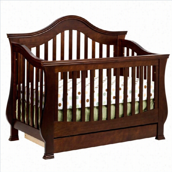 The Multitude Dollar Baby Classic Ahbury 4-in-1 Convertible Crib With Toddler Rail In Espresso