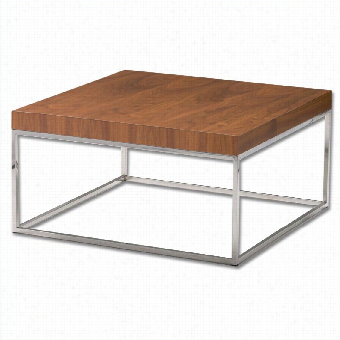 Mobital Kubo Square Coffee Tabl Einnatural Walnut