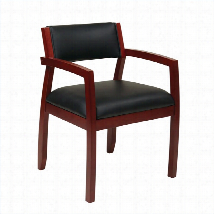 Officce Star Napa Guest Chair With Upholstere Back In Cher Ry