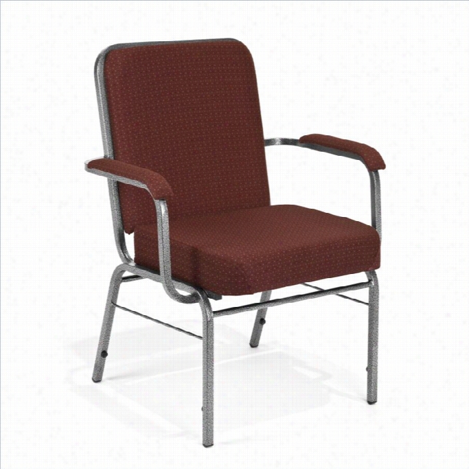 Ofm Big And Tall Comfort Class Series Arm Office Chair In Burgundy