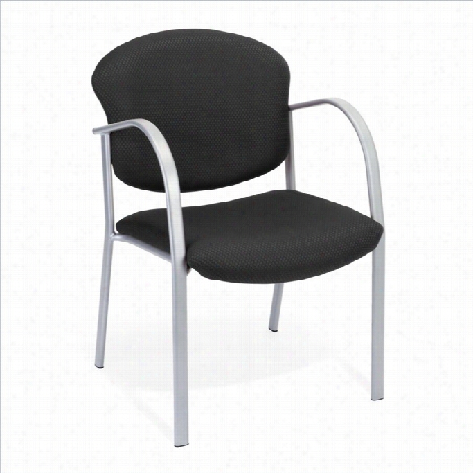 Ofm Danbelke Series Contract Reception Chair In Ebony