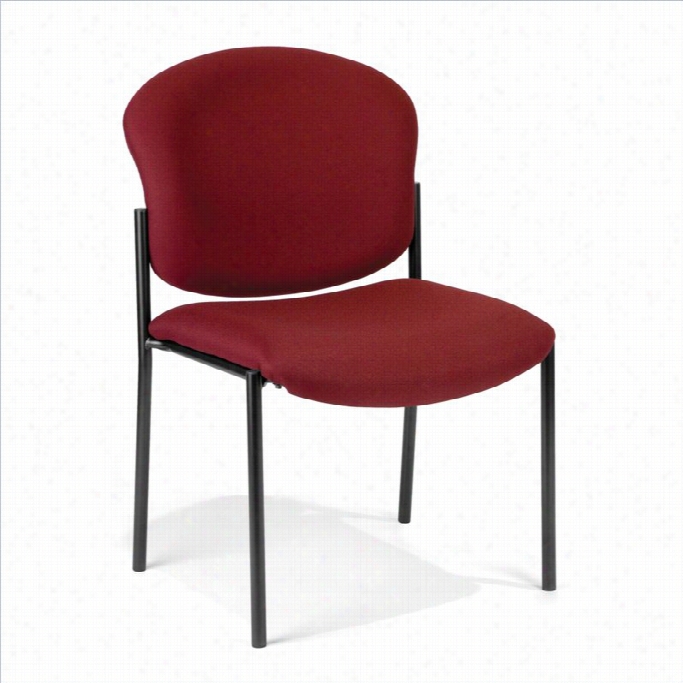 Ofm Manor Series Reception Chair In Wine