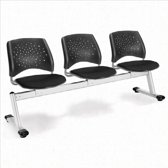 Ofm Star 3 Beam Seating With Seats In Black