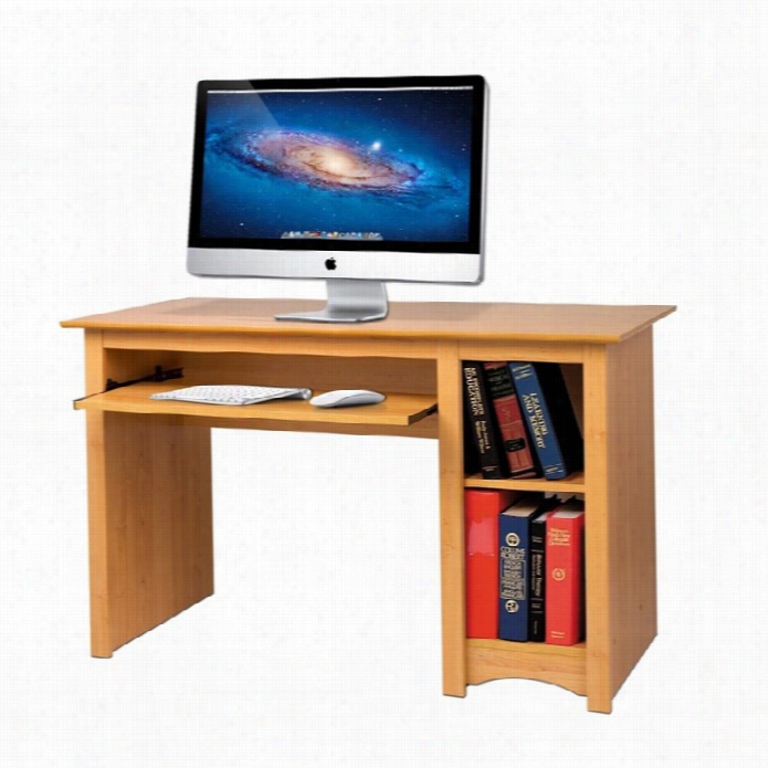 Prepac Sonoma Small Wood Ccomputer Desk In Mqple