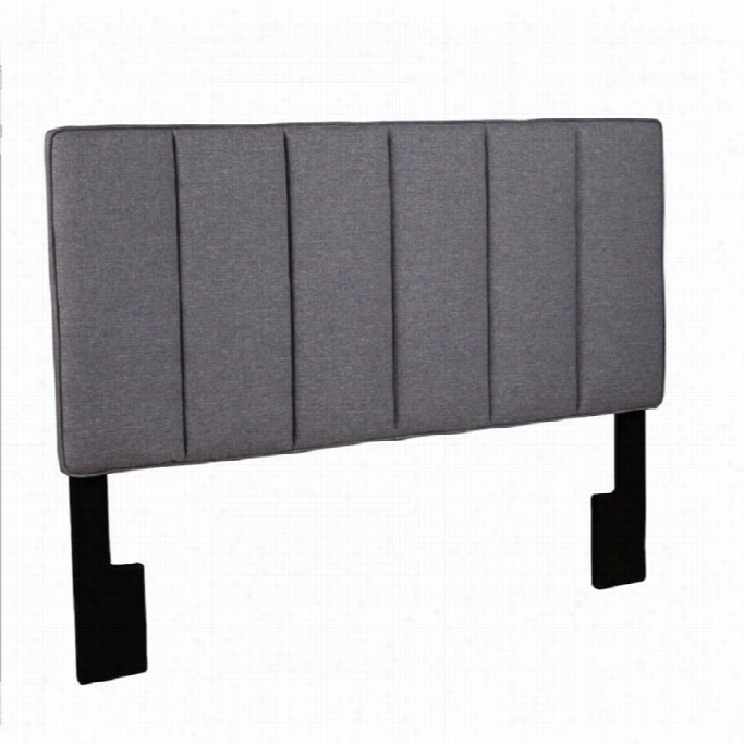 Pri Panel Headboard In Gray-full/queen