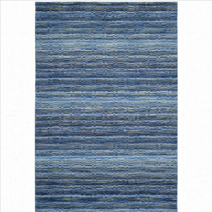 Safav Ieh Himalaya Rectangle Rug In Blue / Multi-4 'x 6'