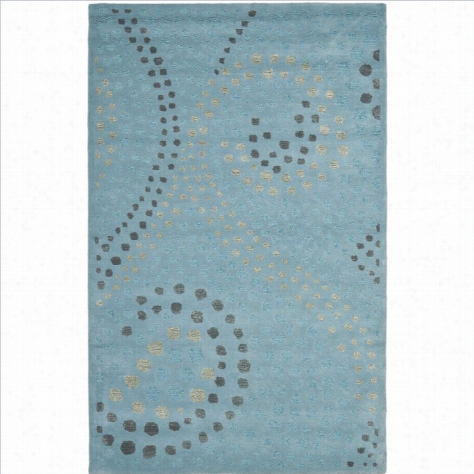 Safavieh Jardin Rectangle Rug In Light Blue / Grey-4' X 6'