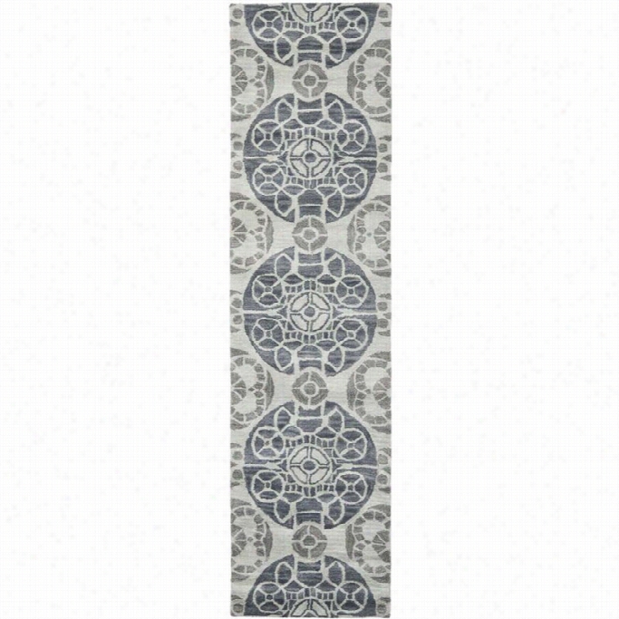 Safavieh Wyndham Silver Contemporary Rug - Runner 2'3 X 11'