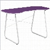 Flash Furniture Computer Desk in Purple and White