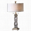 Uttermost Spirano Gray Glass Table Lamp