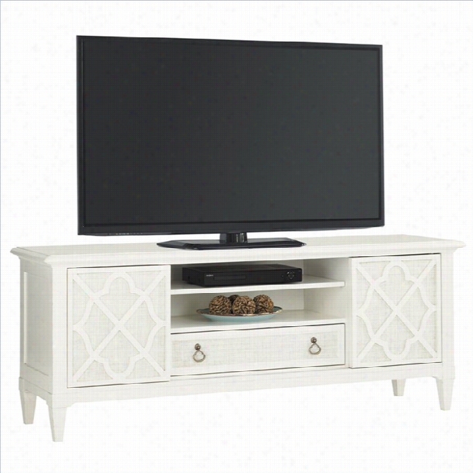 Tommy Bahama Home Ivory Key Wharf Street Enertainment Console In Whit