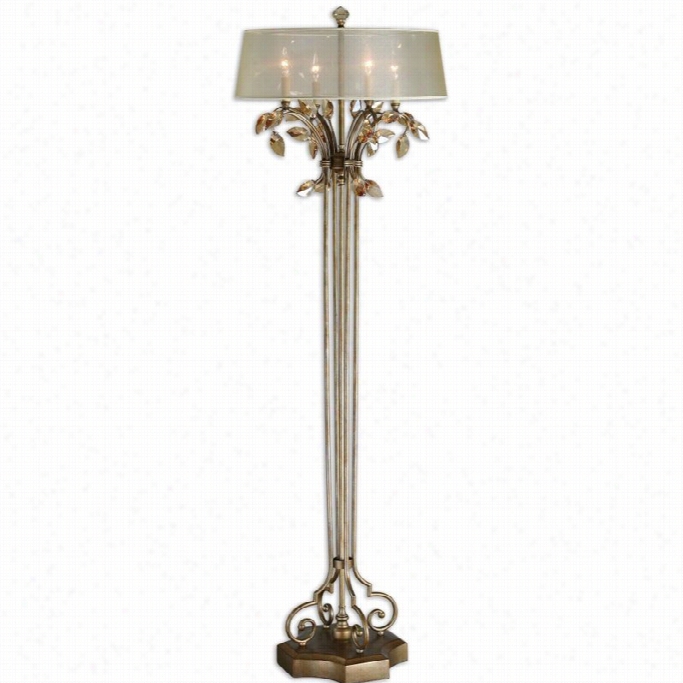 Uttermost Alenya Burnished Gold Metal Floor Lamp