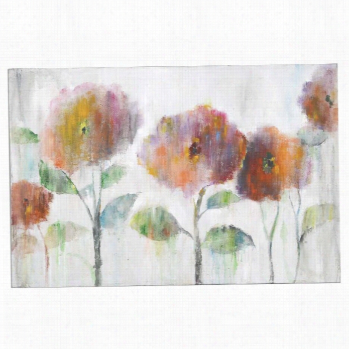 Uttermost Flowers Of The Rainbow Canvas Art