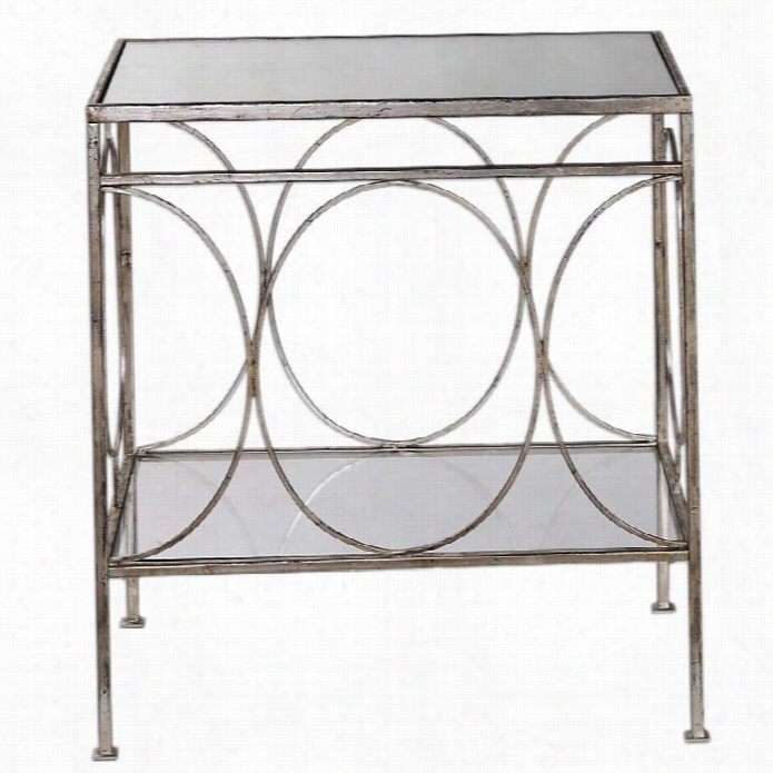 Uttermost Ulano Silver E Nd Table