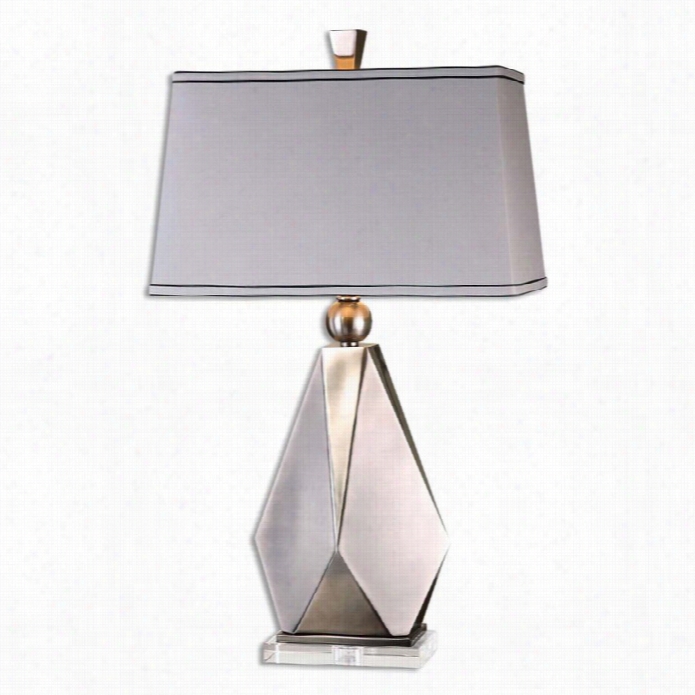 Uttermost Tbaurno Brushed Nickel Table Lamp