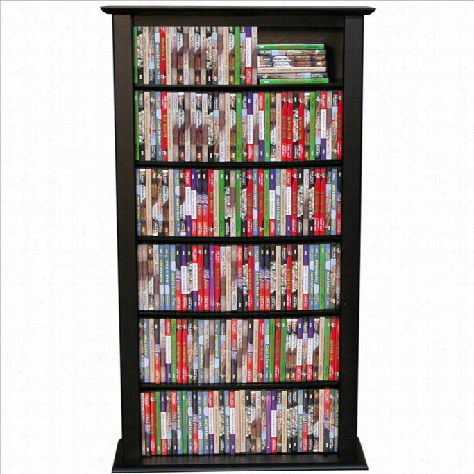 Venture Horizon Single 50 Cd Dvd Wall Media Storage Rack-black