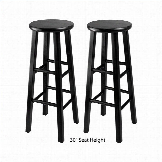 Wins Ome Obsidina 24 Or 29 Counetr Stool  In Black (set Of 2)-24 Inch