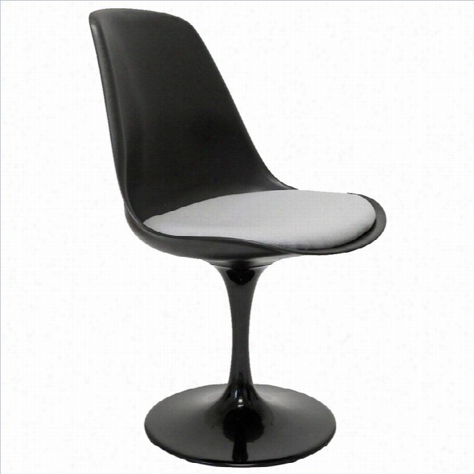 Aeo Furniture Melinq Dining Chair In Matte Black  Adn Gray