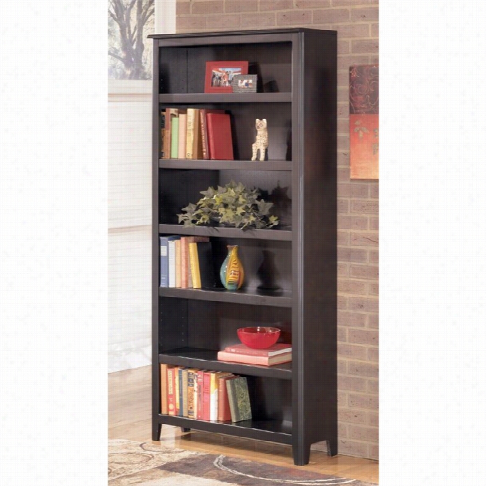 Ashley Carlyle Lareg Bookcase In Almost Black