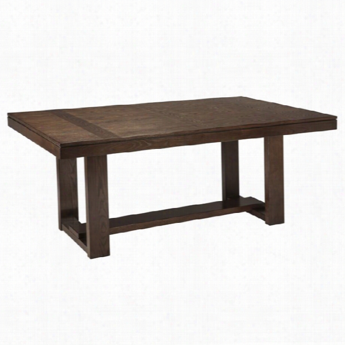 Ashley Watson Rectangular Dining Table In Dark Brown