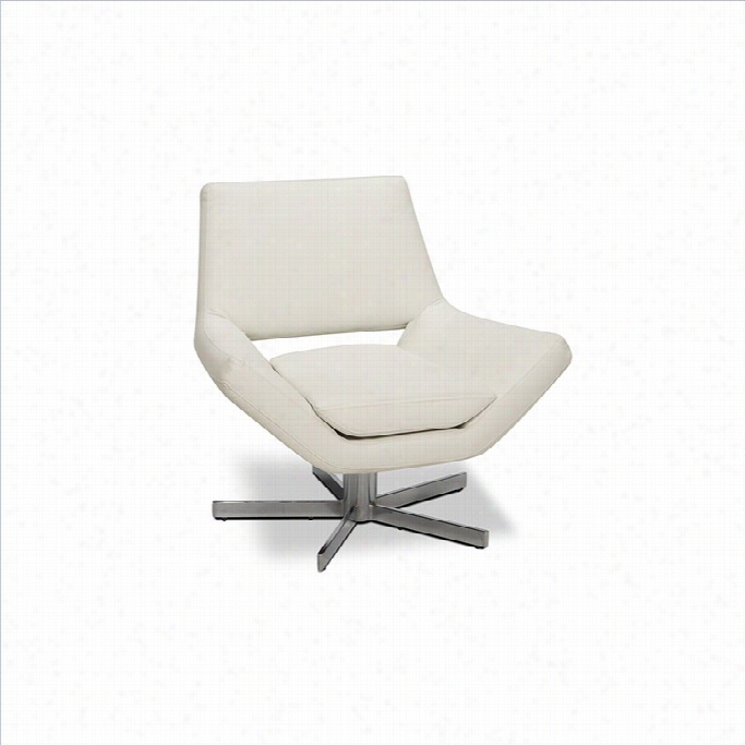 Avenue Six Yield 30 Inch Wide Swivel Chair-white