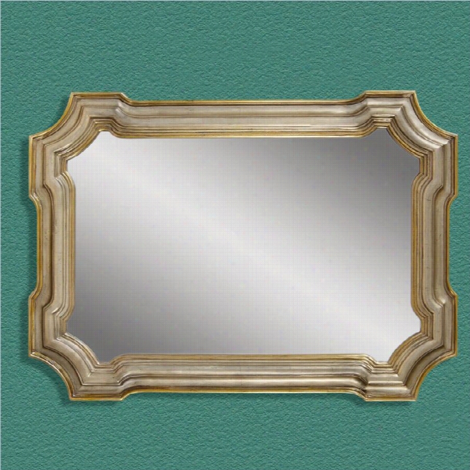 Bassett Mirror Angelica Wall Mirror In Silver And Gold