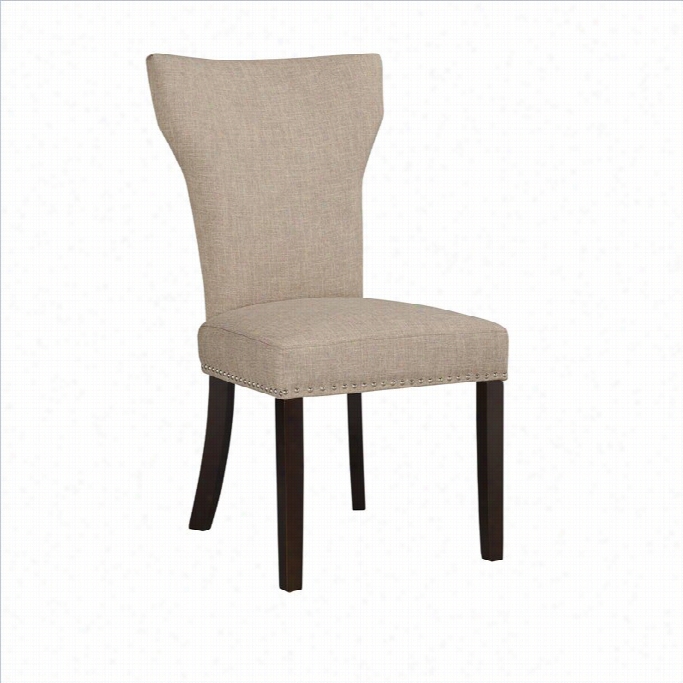 Boraam Monaco Upholsttery Dining  Chairs (est Of 2) In Oatmeal