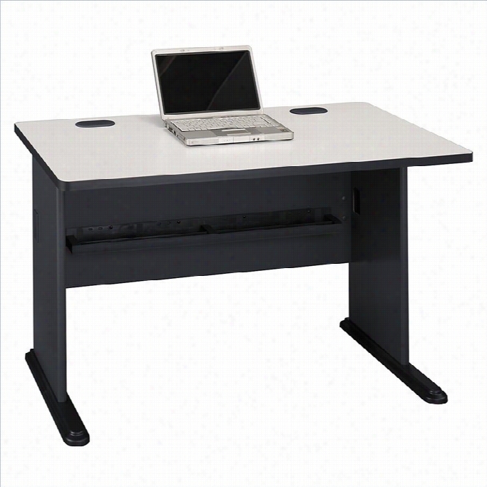 Bush Bbf Series A 48w Desk In Slate