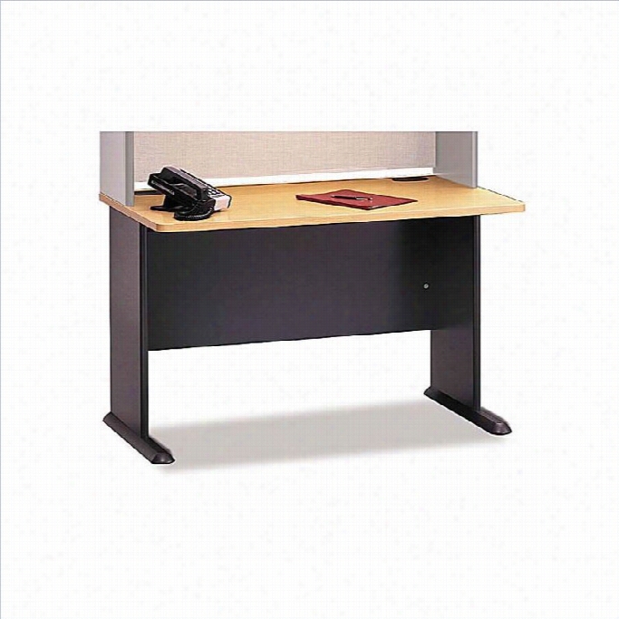 Bush Bbf Series A 6-piecce U-shape Desk Set In Beech