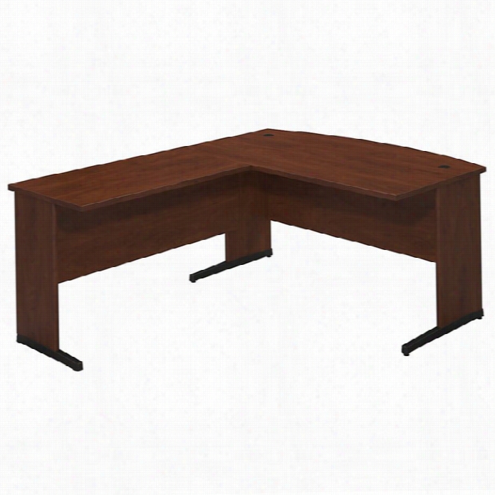 Bush Bbf Series C Elite 60wx3 6d C Leg  L Computer Desk In Hansen Cherry